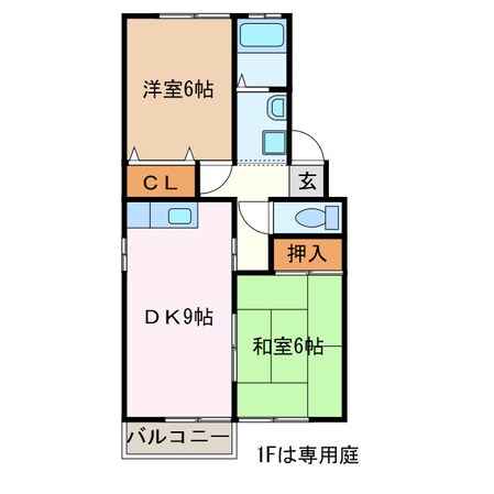 エスポワールＢ棟の物件間取画像